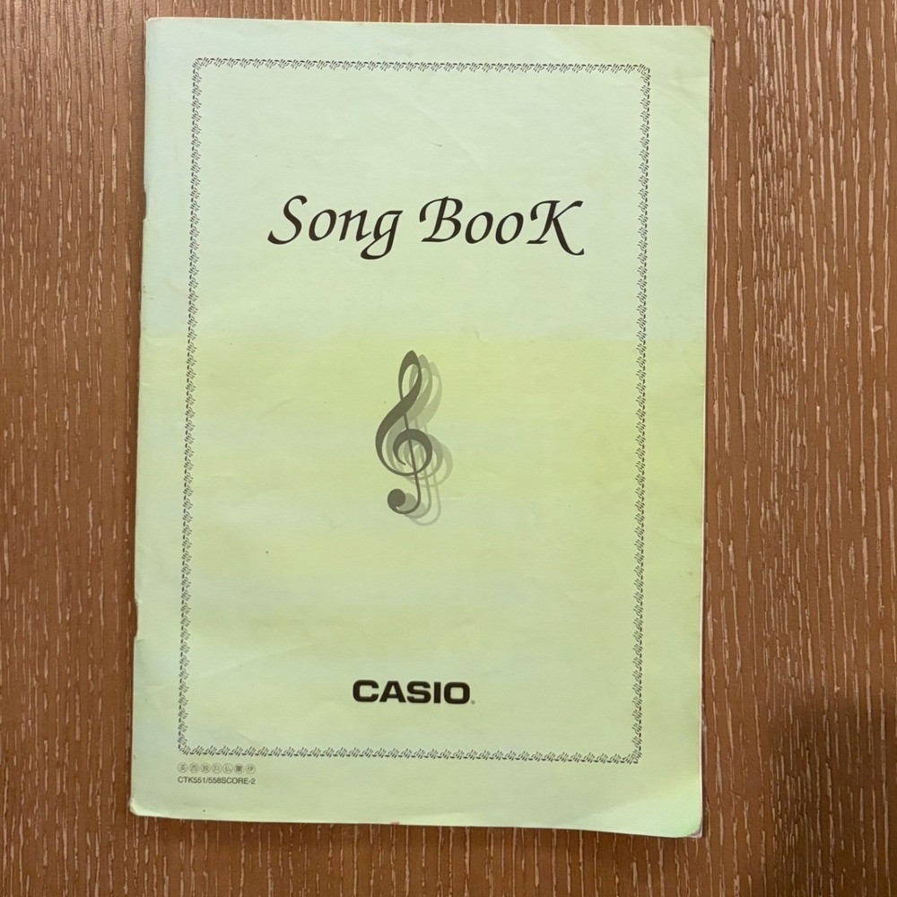 Casio Song Book Piano Keyboard Sheet Music Classics World Songs